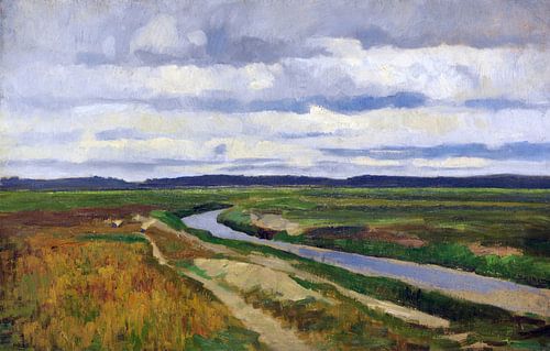 Moorkanaal in de Hammeniederung, FRITZ OVERBECK, na 1894