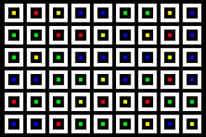 Verschachtelt | Mittig | 09x06 | N=02 | Random #02 | RGBY