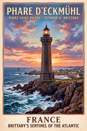 Phare d’Eckmühl, France sur Theodor Decker