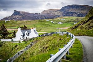 Typisch landschap in Schotland