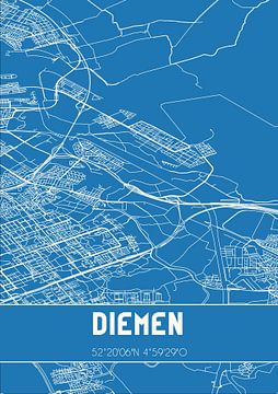 Blueprint | Map | Diemen (North Holland) by Rezona