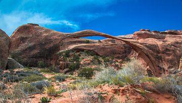 Landscape arch in Arches Nationaal Park, Utah van Rietje Bulthuis