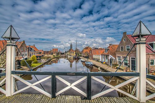 Historisch Hindeloopen vanaf de brug gezien