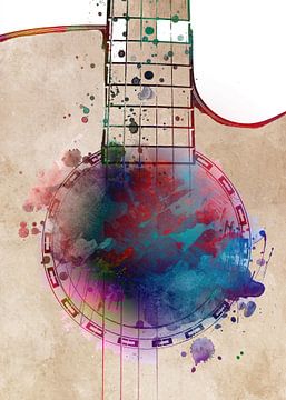 Gitarre 18 Musik Kunst #Gitarre #Musik von JBJart Justyna Jaszke