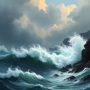 geef me titel, beschrijving, 15 tags voor deze kunst, zet tags op dezelfde regel. van Artistic