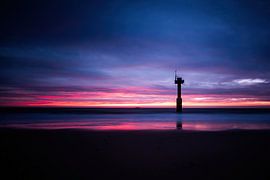 Cadzand bath blue hour by Stijn Vanoverbeke
