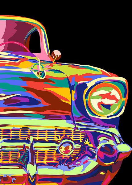 Classic car pop art by IHSANUDDIN .