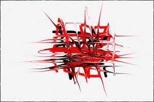 Gitter in rot schwarz