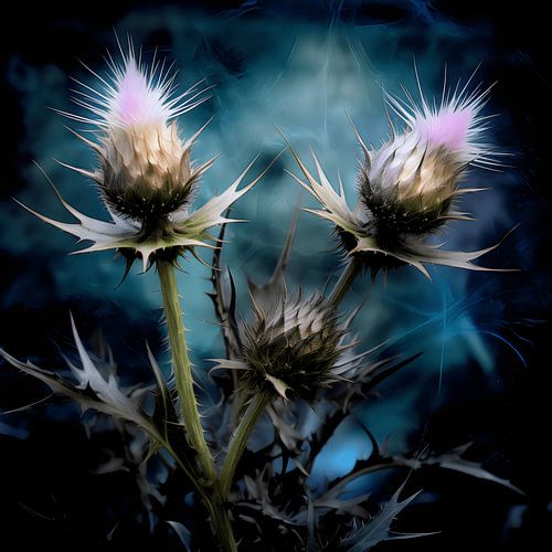 Enchanting Flower Globe: The Globe Thistle in Purple