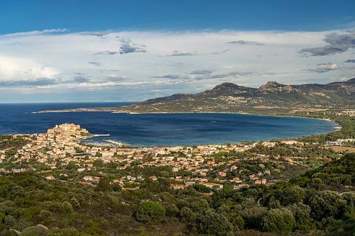 Baai van Calvi, Corsica, van Peter Schickert