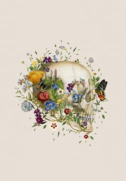 Floral skull, Frida Floral Studio by 1x
