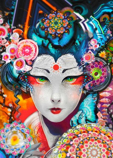 Abstract Woman Painting by Kumbokarno