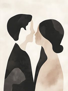 Liefde: relatie man en vrouw van Moody Mindscape