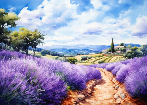 Zomermiddag in de Lavendeltuin