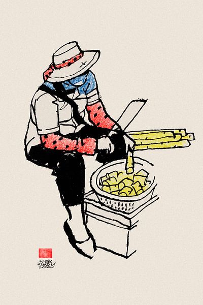 Frau Vietnam von Pieter Hogenbirk