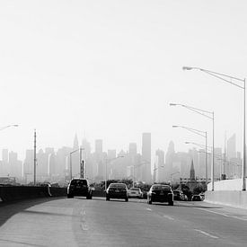 New York Skyline Manhatten van Jan Theo Mellema