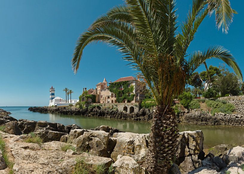 Vuurtoren, Cascais, Portugal van Rene van der Meer