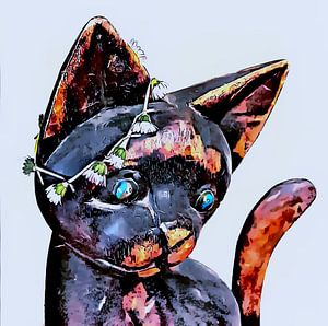 Erinnern Sie sich an die Sechzigerjahre Groovy Cat