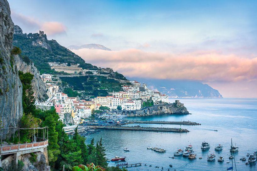 Amalfi town and the coastline, Italy by Stefano Orazzini