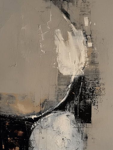 Moderne et abstrait dans le style wabi-sabi