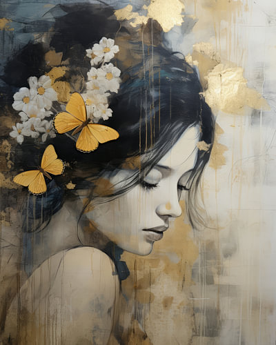 Portrait poétique : "Papillons d'or&quot ;
