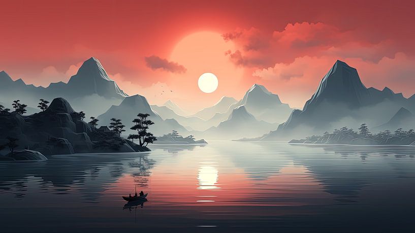 Timeless minimalism: A Fisherman's Early Hour by ByNoukk