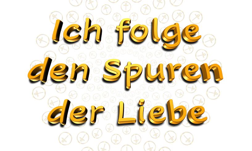 I follow in the footsteps of love - with Jesus crystal by SHANA-Lichtpionier