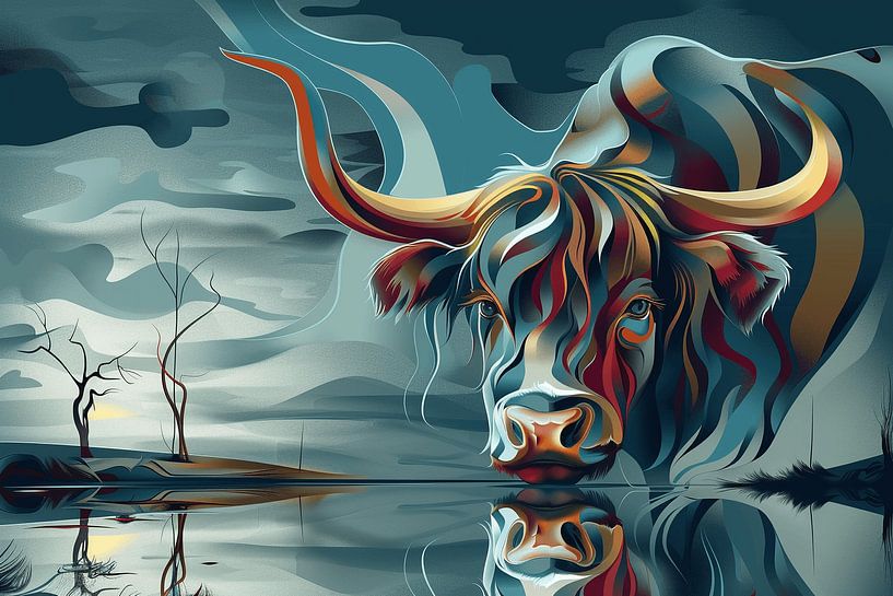Rhythms of the Highlands: Abstract Interpretations of Scottish Highland Splendour by Karina Brouwer