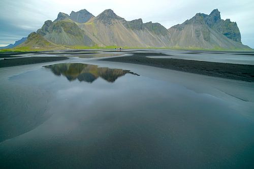 Mirroring mountains on Iceland