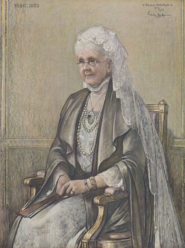 Portrait d'Emma, reine régente des Pays-Bas, 1933