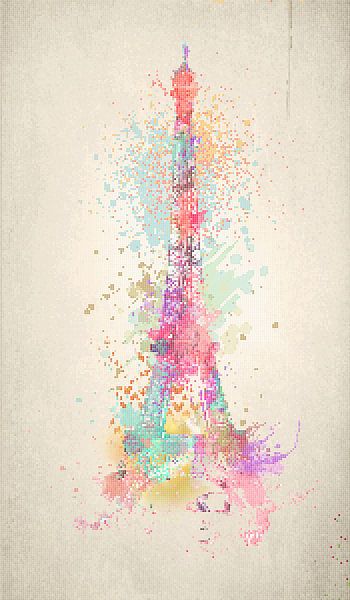 Eiffelturm Dots von Marion Tenbergen