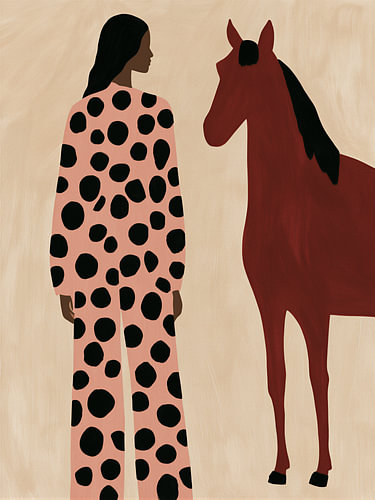 Vrouw en paard