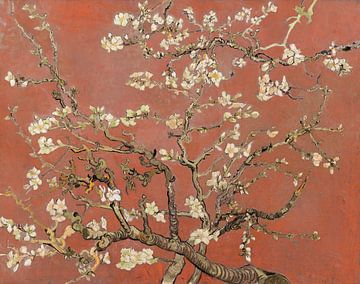 Almond blossom by Vincent van Gogh (coral)