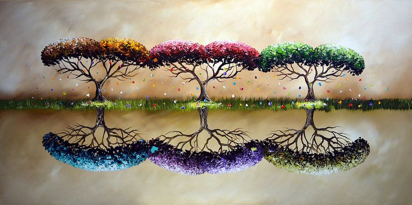 Colorful Seasons by Gena Theheartofart