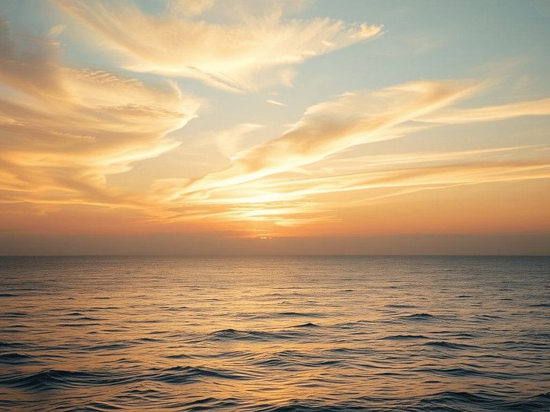 Le coucher de soleil doré embrasse la douce étreinte de l&#039;océan par Artistic