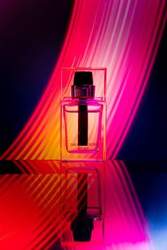 Dior Homme Sport bottle colourful studio photograph