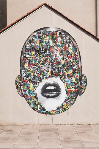 Het gezicht in Stavanger - streetart - straat en reisfotografie