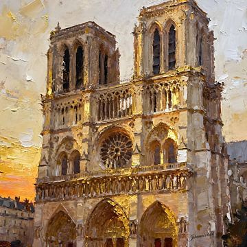 Die Kathedrale Notre-Dame de Paris, Frankreich von Johannas Art Creations