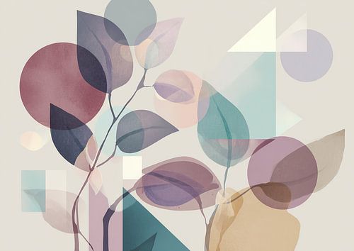 Modern Serenity with Leaves