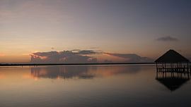 Sunrise, Lacuna de Bacalar, Quintana Roo, Mexico by themovingcloudsphotography