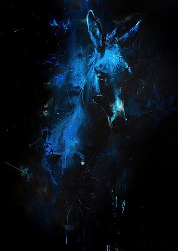 Peinture abstraite cheval