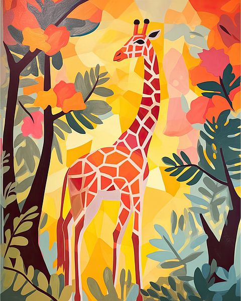 Girafe par Wall Wonder