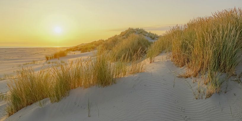Zonsopkomst op het strand van Terschelling van Dirk van Egmond