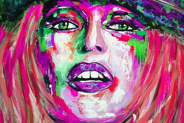 Brigitte Bardot "Visage van Kathleen Artist Fine Art