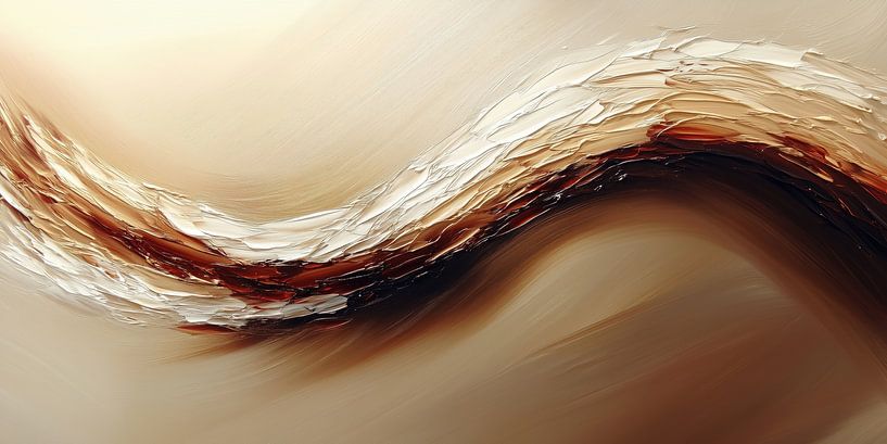Modern abstracte golven van Bert Nijholt
