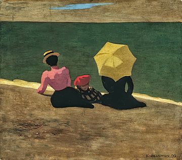Félix Vallotton - Op het strand (1899) van Peter Balan