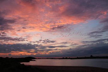 Zonsondergang aan het strand van Geert Visser