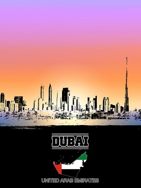 Dubaï par Printed Artings