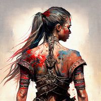Powerful Warrior Back Woman #4