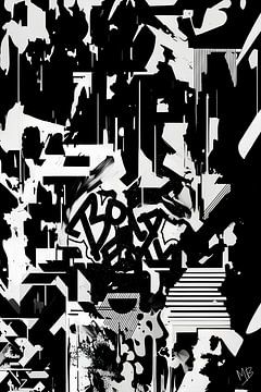 Black&White Digital Dirt 001 van Marc Brinkerink